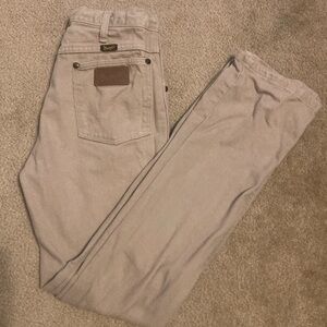 EUC Tan Wrangler Jeans  31 x 34